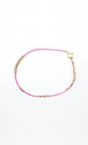 Neon Pink String Bracelet